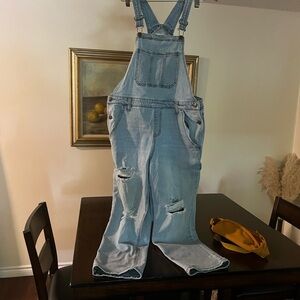 Refuge Light Blue Denim Overalls